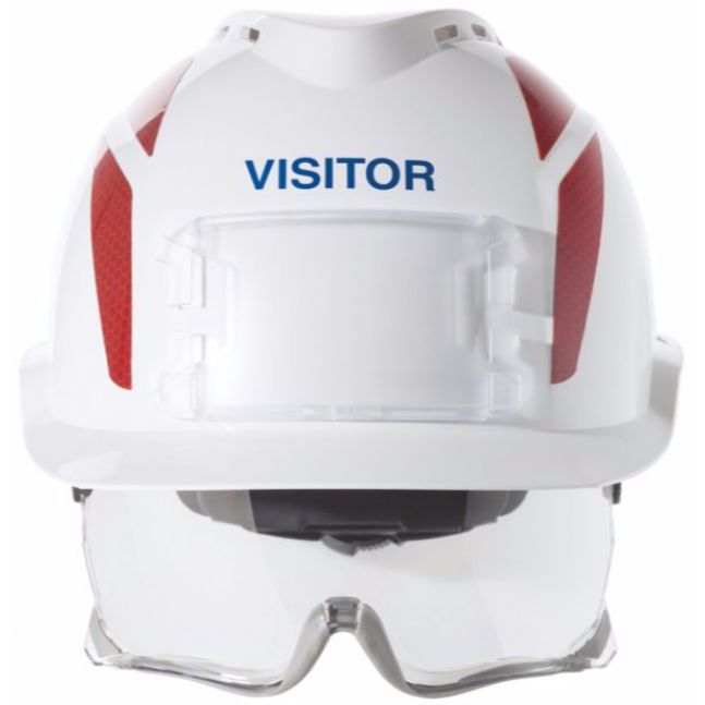 V-Gard® 930 szellőző ipari védősisak beépített szemüveggel