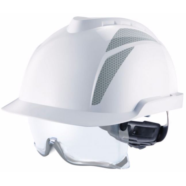 V-Gard® 930 nem szellőző ipari védősisak beépített szemüveggel