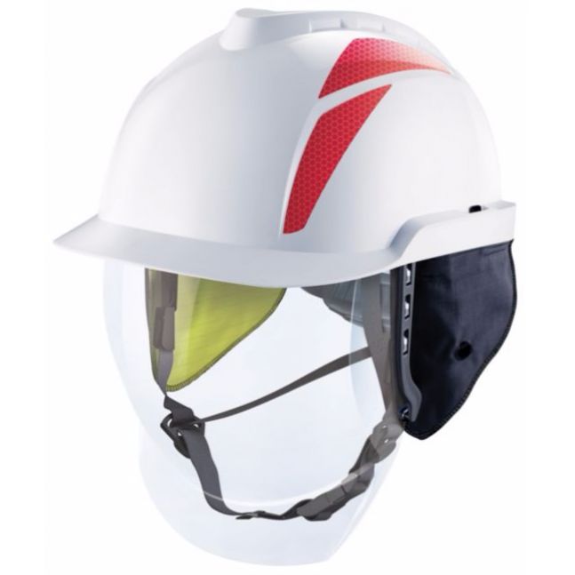 V-Gard® 950 Class 1. nem szellőző ipari védősisak beépített arcvédővel